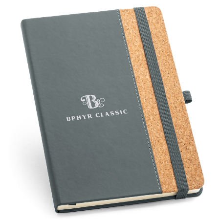 Caderno Capa Dura com Detalhes em Cortiça