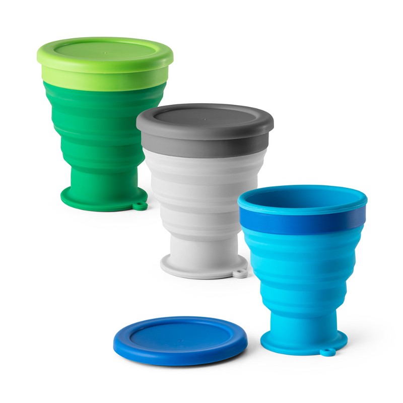 Copo Dobrável em Silicone 400 ml Personalizado