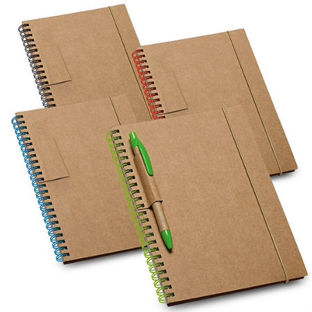 Caderno Espiral Personalizado com Caneta