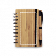 Caderno com Caneta e capa de Bambu Brindes