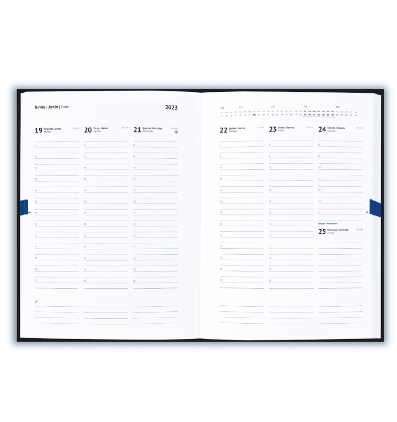 Agenda B5 em rPET Personalizada