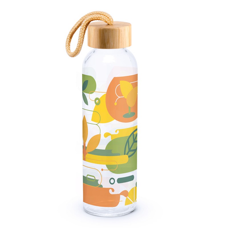 Squeeze Personalizado de Vidro e Bambu